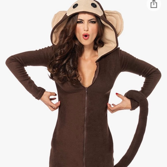 Leg avenue women’s cozy monkey - Picture 1 of 6